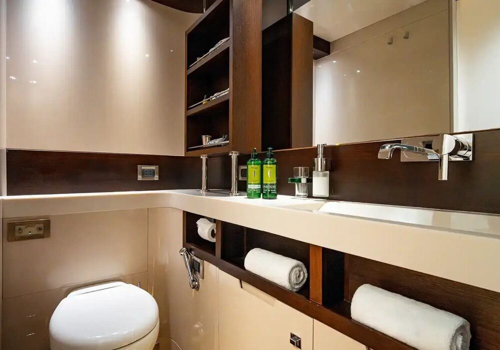 Queen Santorini – second bathroom Santorini second ensuite bathroom