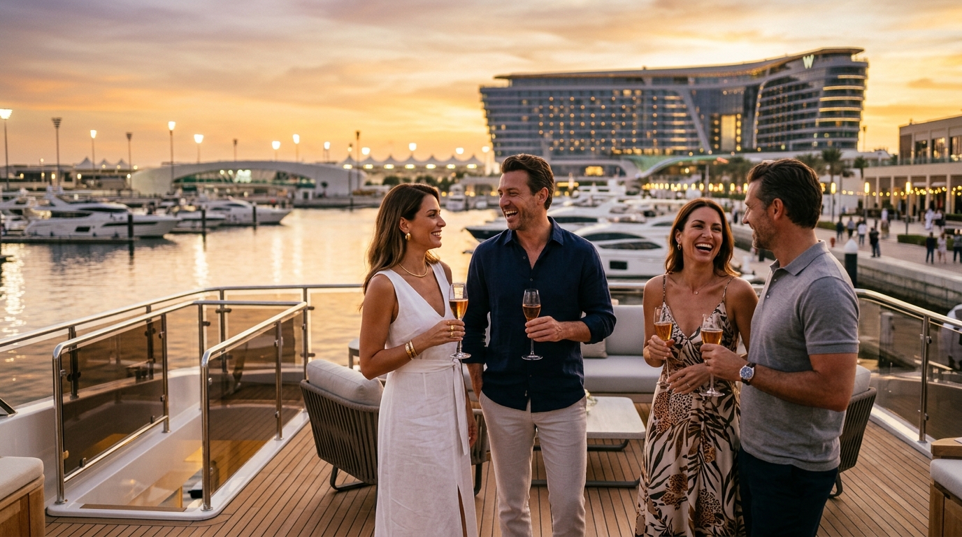 Yas Marina yacht access F1 guest passes and arrival